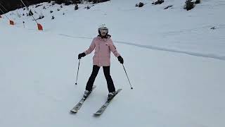 Blue Run skiing in Seefeld Austria [upl. by Ahsienroc354]