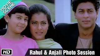 Rahul amp Anjali photo session  Movie Scene  Kuch Kuch Hota Hai  Shahrukh Khan Kajol Salman Khan [upl. by Eiramanin]