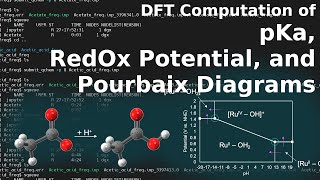 Using DFT to calculate pKa redox potential and construct Pourbaix diagrams [upl. by Neimad]