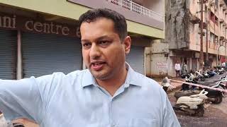 Goan Reporter Utpal Parrikar inspects Panjim Smart City Works after rains flooded panjim city [upl. by Nivlek320]