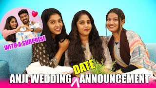 ANJI WEDDING ANNOUNCEMENT ❤️ WITH A SURPRISE 😘  ഞങ്ങൾക്കിടയിലെ ആദ്യത്തെ കല്യാണം [upl. by Ahsienor848]