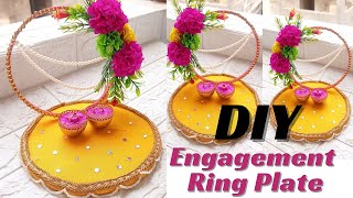 DIY Engagement Ring Platter  Engagement Ring Tray Decoration Ideas  Handmade Wedding Decor [upl. by Aij]