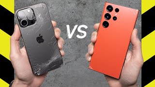 iPhone 15 Pro Max vs Galaxy S23 Ultra Drop Test [upl. by Jorge]