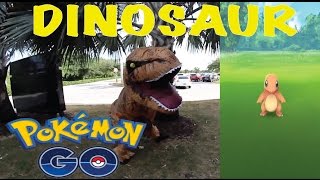 DINOSAUR PLAYS POKEMON GO [upl. by Nogas157]