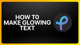 How To Make Glowing Text In Pixlr Tutorial [upl. by Adnohsad]