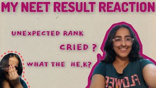 MY NEET 2024 RESULT REACTION UNEXPECTED RANK WHAT NEXT [upl. by Kajdan]