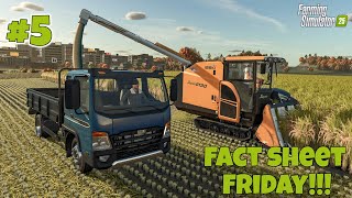 Farming simulator 25 Fact Sheet Friday ALL THE RICE STUFF [upl. by Spitzer]