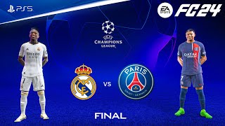 FC 24  Real Madrid vs PSG  UEFA Champions League Final  PS5™ 4K60 [upl. by Enitsenre]