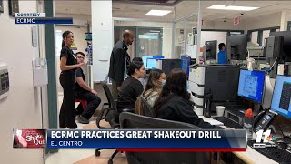 The El Centro Regional Medical Center participates in the Great ShakeOut drill [upl. by Dnalwor35]