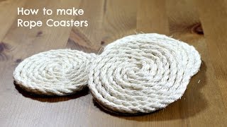 How to make rope coasters [upl. by Eleik136]