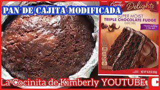 COMO Modificar UN PAN DE CAJITA SABOR CHOCOLATE CON SABOR DELICIOSO Y HUMEDO [upl. by Philan]