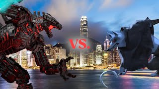 MechaGodzilla Vs Death Wolf [upl. by Annawak]