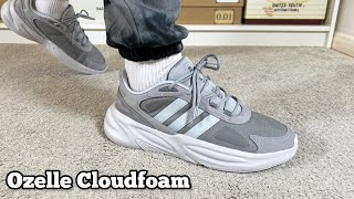 Adidas Ozelle Cloudfoam Reviewamp On foot [upl. by Ashelman645]