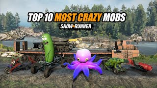 Snowrunner Top 10 Most Crazy amp Funny mods [upl. by Waite795]