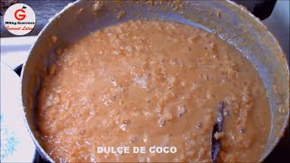 Dulce de coco dominicano  receta de cocina [upl. by Kerred]