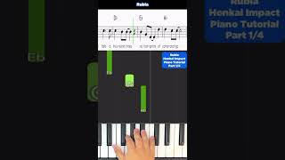 Rubia Piano Keyboard Tutorial Part 14 Honkai Impact Hoyo Mix Zhou Shen pianotutorial synthesia [upl. by Tloc]