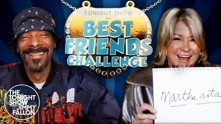 Best Friends Challenge with Snoop Dogg and Martha Stewart  The Tonight Show Starring Jimmy Fallon [upl. by Endo]