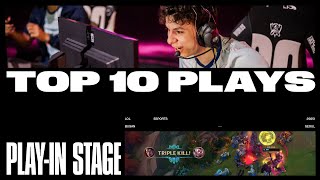 Top 10 Plays of PlayIns  Worlds 2023 [upl. by Nnylahs718]