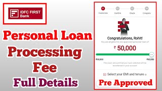 IDFC FIRST BANK PERSONAL LOAN  PREAPPROVED OFFER idfcfirstbank personalloan finance loan [upl. by Borchert]