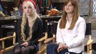 Evanna Lynch and Bonnie Wright  Ootp dvd Launch [upl. by Gnak525]