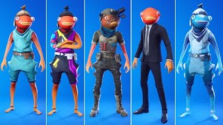 Evolution of All Fishstick Skins in Fortnite 20172022 [upl. by Ariahaj]