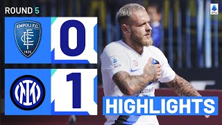 EmpoliInter 01  Stunning finish from Dimarco secures win Goal amp Highlights  Serie A 202324 [upl. by Rasia]