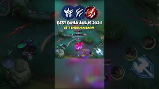 BEST BUILD AND EMBLEM AULUS 2024  TOP 1 GLOBAL AULUS  Mobile Legends [upl. by Anwat335]