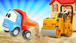 Léo le camion sur le chantier Le travail des véhicules dassistance Jeux pour enfants [upl. by Dray]