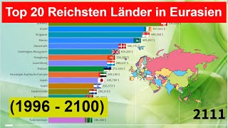 Das sind die Top 20 Reichsten Länder in Eurasien 1996  2100 [upl. by Anastasie]