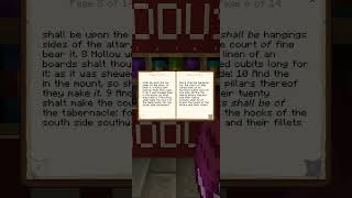 Exodus 27  the KJV Bible in vanilla Minecraft kjv exodus bible minecraft [upl. by Sherfield]