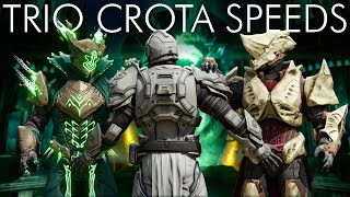 Trio Crota Speedruns ➡️ Maybe Wardens Law Farming After  gcx member [upl. by Brew]