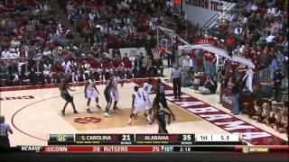 02162013 South Carolina vs Alabama Mens Basketball Highlights [upl. by Timofei483]