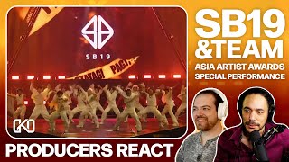 PRODUCERS REACT  SB19 ampTEAM Asia Artist Awards AAA 2023 Special Stage Performance Reaction [upl. by Poppas]