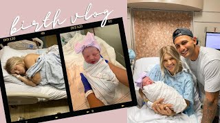 BIRTH VLOG  quick labor amp delivery no epidural [upl. by Kenzie]