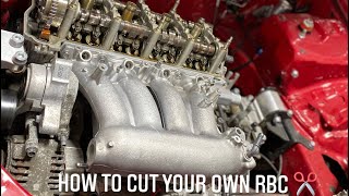 Learn how to cut a RBC manifold for a k20a head ✂️✂️✂️ [upl. by Kcir923]