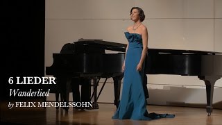 Wanderlied  Lieder op 57 VI  Felix Mendelssohn  Lisette Oropesa [upl. by Neevan607]