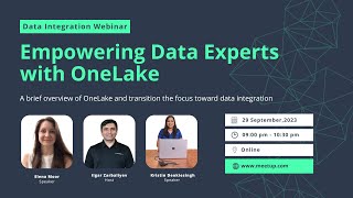 Data Integration Empowering Data Experts with OneLake  Elena Moor [upl. by Attolrahc]