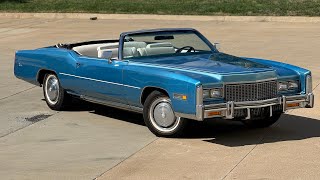 1976 Cadillac Eldorado Convertible For Sale at KC Classic Auto [upl. by Aronle330]