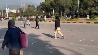 🔴 PTI Protest in Islamabad  Sher Afzal Marwat Surprise Entry In Protest  Exclusive Footage [upl. by Emelita]