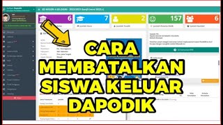 TUTORIAL CARA MEMBATALKAN SISWA YANG SUDAH DIKELUARKAN ATAU MUTASIKAN DI DAPODIK 2025 TANPA KE DINAS [upl. by Torey]