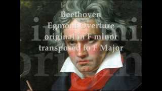 Beethoven  Egmont Overture F Major  alternate key [upl. by Saidee]