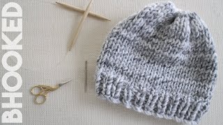 How to Knit a Hat for Complete Beginners [upl. by Brooks]