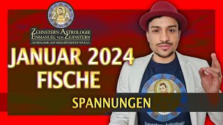 FISCHE MONATSHOROSKOP JANUAR 2024  SPANNUNGEN amp HERAUSFORDERUNGEN MEISTERN  ZEHNSTERN ASTROLOGIE [upl. by Scot510]