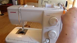 Sewing For Beginners  Winding a Bobbin amp Threading A Janome 7025 [upl. by Assyle683]