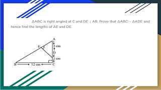 GRADE 10 Find ADamp ED if ED perpendicular to AB [upl. by Tiduj]