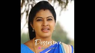 Girls possessive whatsapp status  possessive Girl 😘😘  Saravanan Meenakshi cute scenes [upl. by Ruelle]