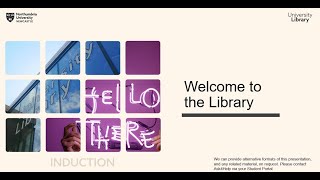 Welcome to the Library  for UG and PGT students and DA and HA learners at Coach Lane [upl. by Kohler]