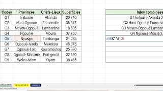 Fonctions Excel  CONCATENER NBVAL et NB SI [upl. by Behl]