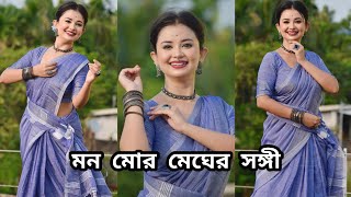 Monomor Meghero Sangi  Dance Cover By BIDIPTA SHARMA  Rabindra Nritya  Ankita Bhattacharyya [upl. by Oinotna144]