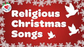 Religious Christmas Songs and Hymns Playlist with Lyrics 90 Minutes ✝ [upl. by Elman]